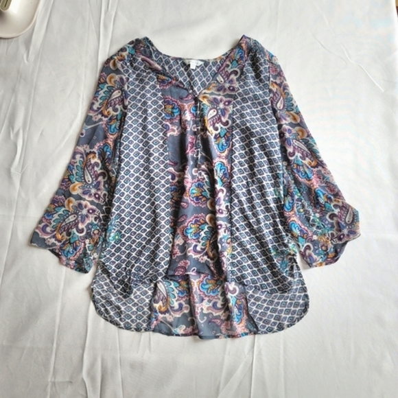 Sheer Tunic Blouse - size S - Picture 1 of 11